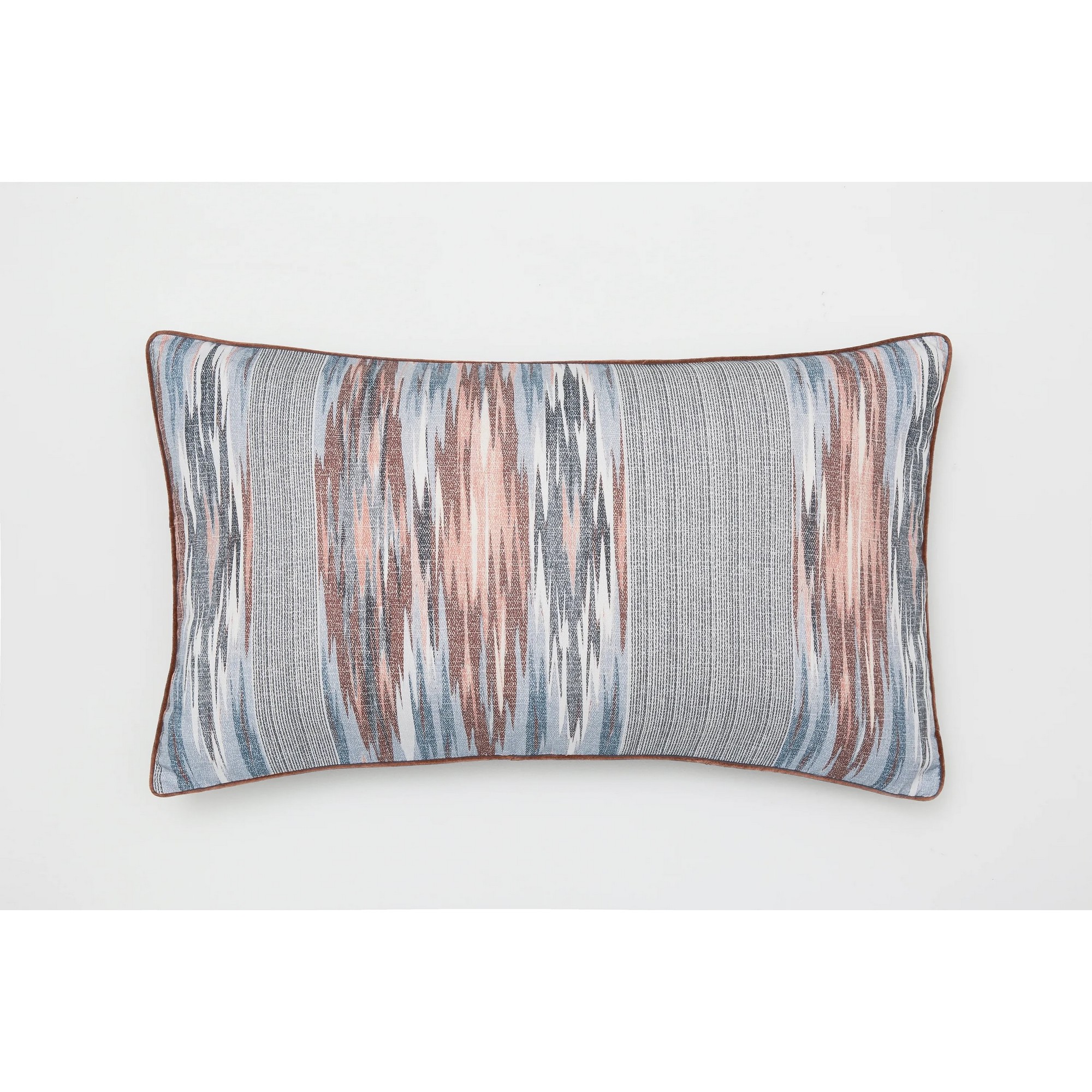 Estelle Ikat Cushion By Bedeck Of Belfast In Chambray Pink